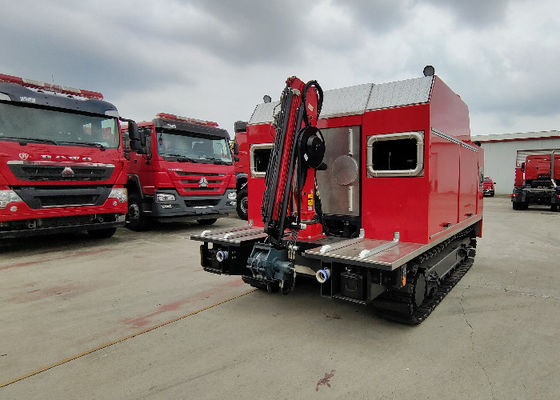 Water Intake Crawler Tracking Tanker Fire Truck