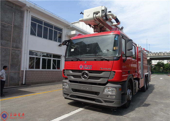 Three Functions Heavy Duty Water Tower Fire Truck 39 Ton 32 Meter Working Height