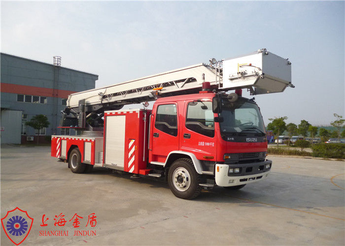 Isuzu Chassis Stainless Steel Aerial Ladder Platform Fire Truck 30m Height