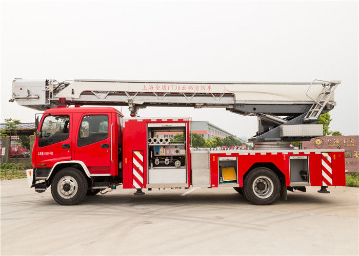 4x2 Drive 30 Meters Working Height Aerial Turn Table Ladder Fire & Rescue Truck