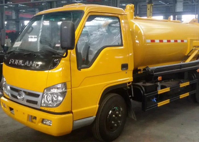 5mm Carbon Steel Manual Gearbox 4cbm Sewer Suction Truck