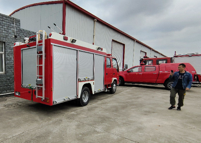 189hp Power 110Km/H Foam Fire Truck With Rustproof Plate