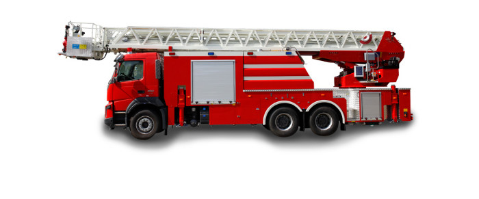Shanghai Jindun 320kw/Hp 70m Aerial Tower Fire Truck