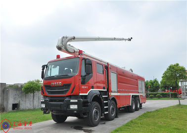 Camion dei vigili del fuoco aereo movente resistente della torre di acqua 8 x 4 con altezza di lavoro di 25m