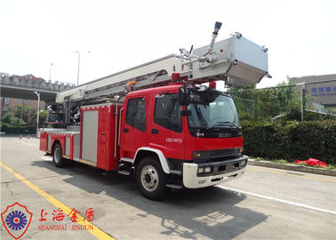 30 metri di altezza di lavoro di scala aerea del camion dei vigili del fuoco di serbatoio di combustibile di ISUZU Chassis With 200L