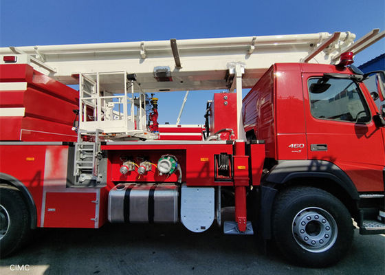 veicolo del fuoco della scala aerea di 2100nm 1080rpm con il monitor 4800L/Min scorrente del fuoco