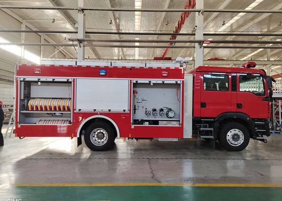 l'azionamento di 276Kw 4x2 il camion dei vigili del fuoco della schiuma i CAM dell'aria compressa con la trasmissione manuale
