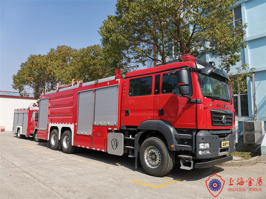 Multi schiuma dell'acqua di scopo e camion antincendio combinato potere asciutto 341kw 6x4